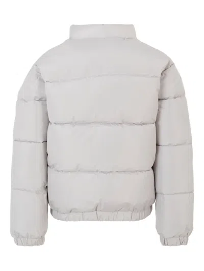John Richmond Junior Padde Logo-patch Jacket In Gray
