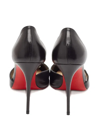 Pre-owned Christian Louboutin 100mm Spike Cross Pumps