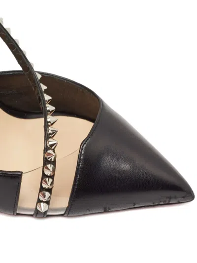 Pre-owned Christian Louboutin 100mm Spike Cross Pumps