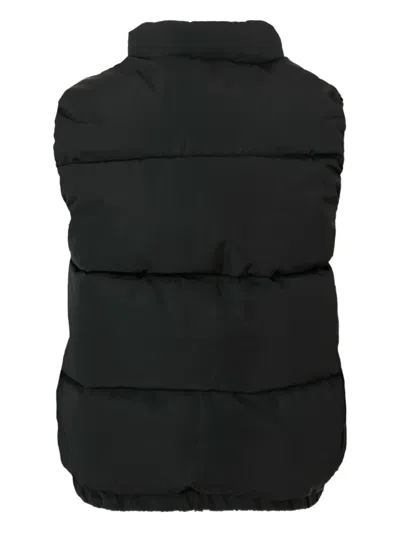 John Richmond Junior Quilted Logo-patch Gilet In Black
