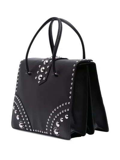 Pre-owned Prada 2010-2025 Studded Saffiano Handbag