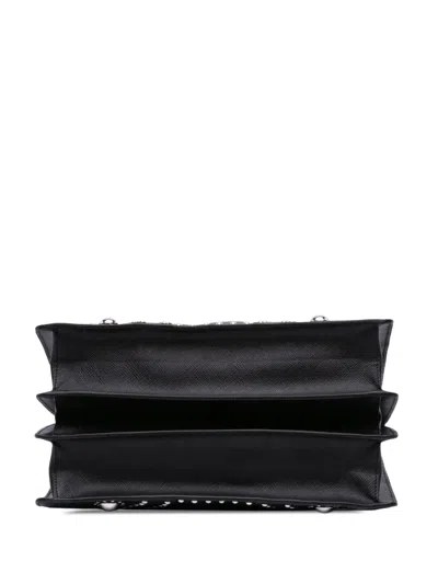 Pre-owned Prada 2010-2025 Studded Saffiano Handbag