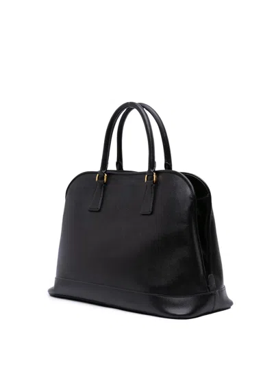 Pre-owned Prada 2010-2025 Medium Saffiano Lux Open Promenade Satchel