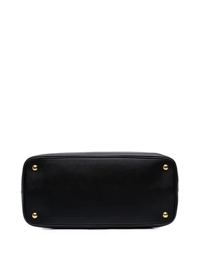 Pre-owned Prada 2010-2025 Medium Saffiano Lux Open Promenade Satchel