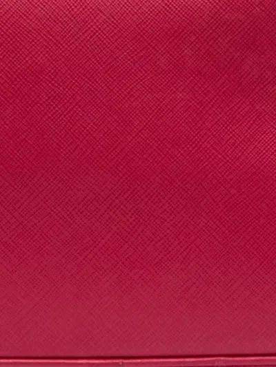 Pre-owned Prada 2013-2025 Medium Saffiano Lux Open Promenade Satchel