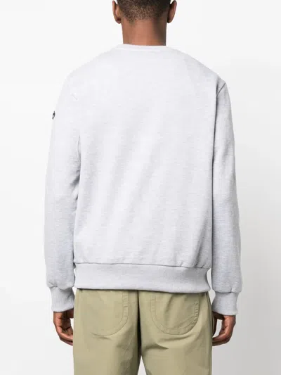 Star Point Logo-print Crew-neck Sweatshirt In White