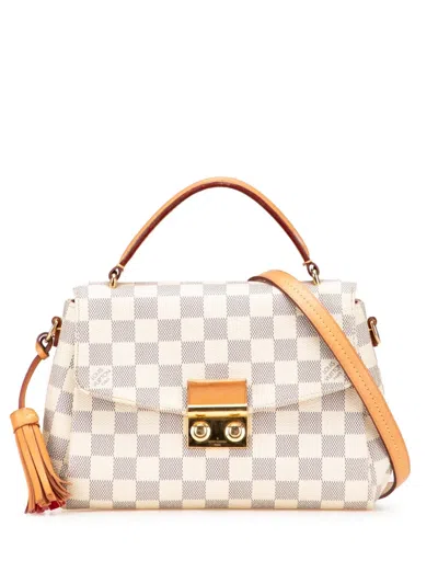 Pre-owned Louis Vuitton 2018 Damier Azur Croisette Satchel