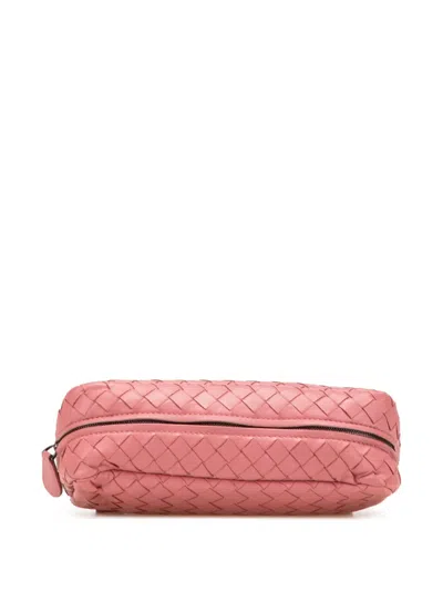 Pre-owned Bottega Veneta 2012-2025 Mini Nappa Intrecciato Expandable Chain Crossbody Bag