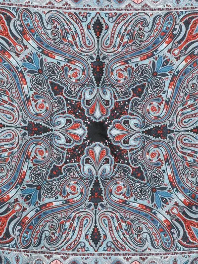 Etro Paisley-pattern Silk Scarf In Multi