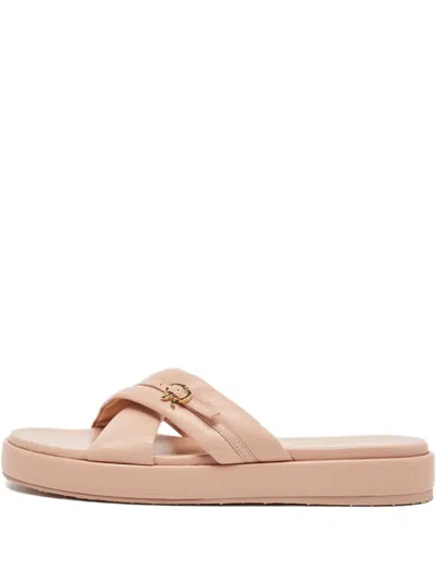 Pre-owned Gianvito Rossi Platform Cross Strap Sandals