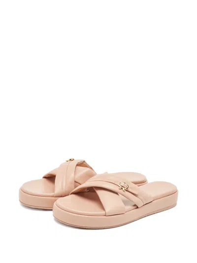 Pre-owned Gianvito Rossi Platform Cross Strap Sandals