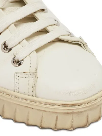 Pre-owned Ferragamo Cube 8 Leather Sneakers