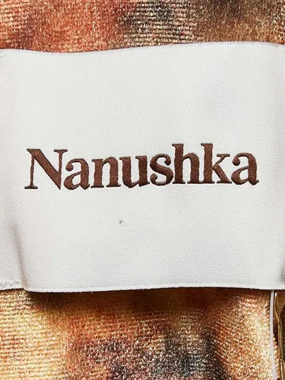 Pre-owned Nanushka Floral-print Velvet Dress