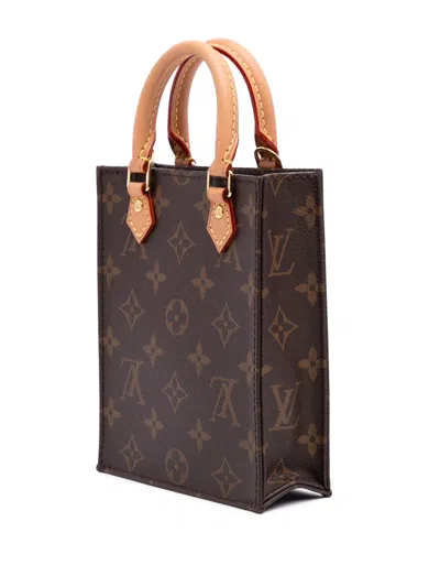 Pre-owned Louis Vuitton 2020 Monogram Petit Sac Plat Satchel