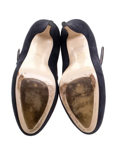 Pre-owned Miu Miu 135mm Mary Jane Suede Pumps