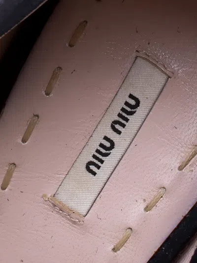 Pre-owned Miu Miu 135mm Mary Jane Suede Pumps