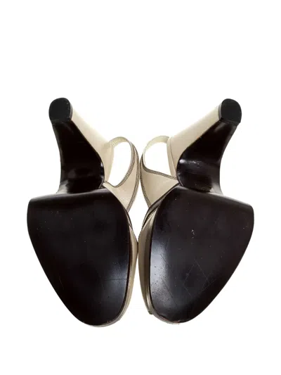 Pre-owned Miu Miu 105mm Platform Slingback Sandals