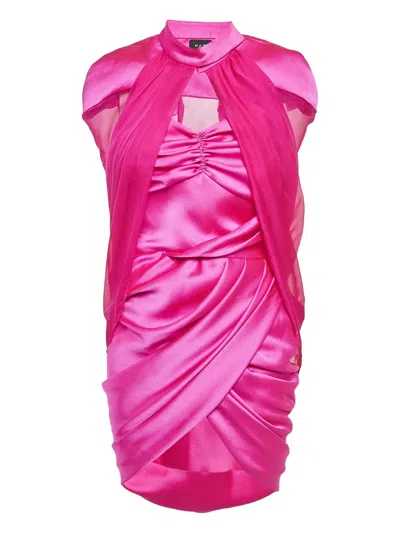Pre-owned Mae Cassidy M.a.e Satin Mini Dress