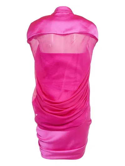 Pre-owned Mae Cassidy M.a.e Satin Mini Dress