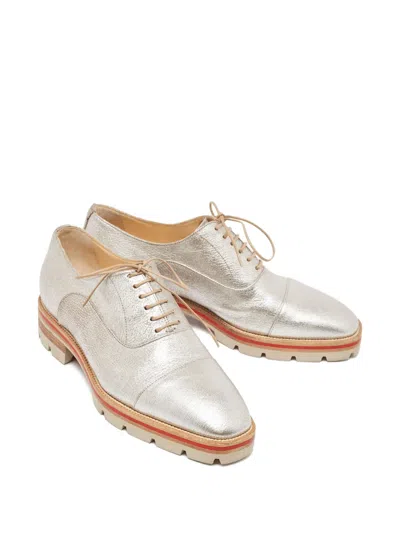 Pre-owned Christian Louboutin Leather Lace-up Oxford Shoes