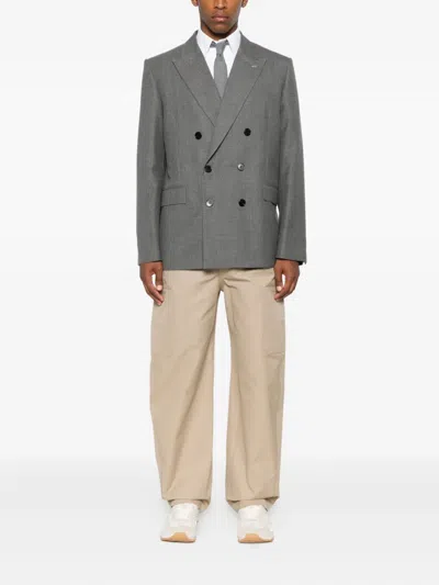 Givenchy Wide-leg Cotton-canvas Cargo Trousers In Neutral