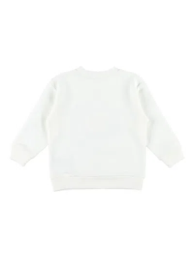 Gucci Printed-logo Cotton Sweatshirt In White