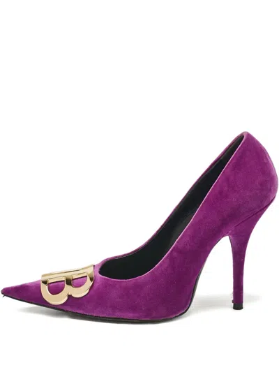 Pre-owned Balenciaga 110mm Bb Knife Pumps