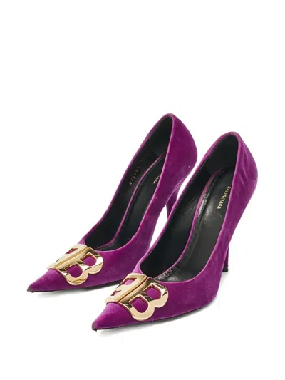 Pre-owned Balenciaga 110mm Bb Knife Pumps