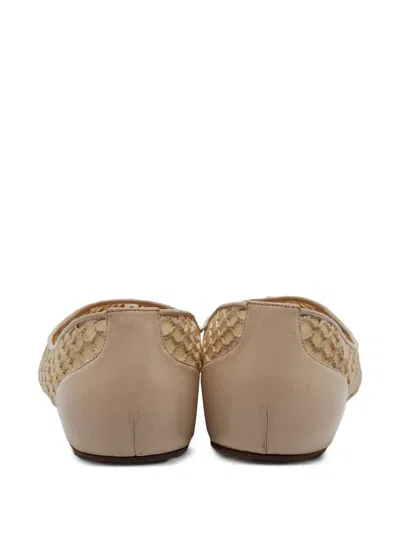 Pre-owned Christian Louboutin Mesh Pointed Flats