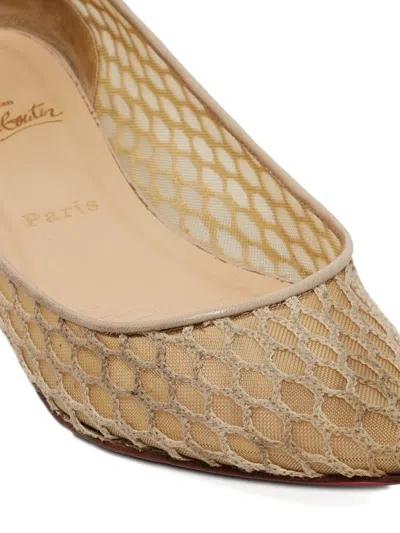 Pre-owned Christian Louboutin Mesh Pointed Flats