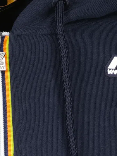 K-way Anthony Hooded Sweatshirt In Blue