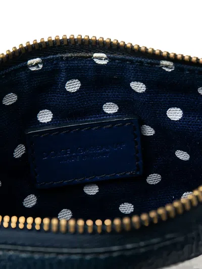Pre-owned Dolce & Gabbana Striped Leather Chain-strap Shoulder Bag