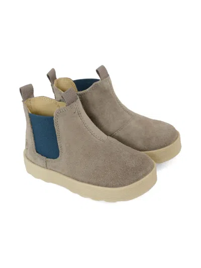 Falcotto Zip-detail Elastic-panel Boots In Gray