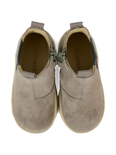 Falcotto Zip-detail Elastic-panel Boots In Gray