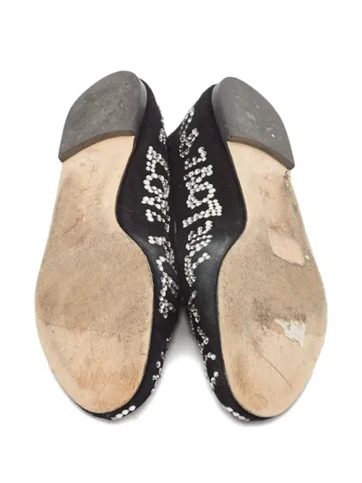 Pre-owned Giuseppe Zanotti Vintage Crystal-embellished Ballet Flats
