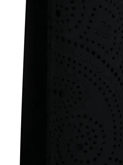 Givenchy One-shoulder Laser-cut Top In Black