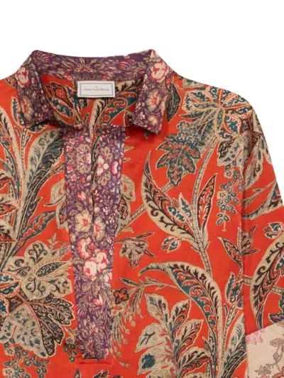 Pierre-louis Mascia Paisley-panelled Shirt