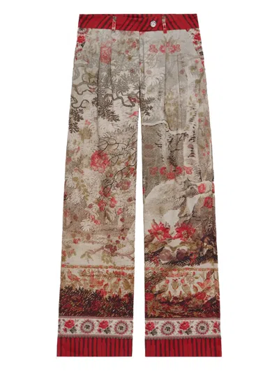 Pierre-louis Mascia Diomede Palazzo Pants In Multi