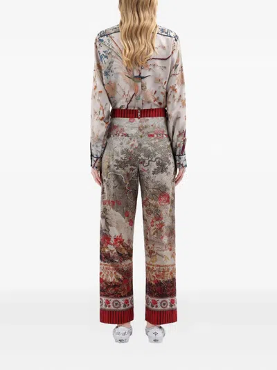 Pierre-louis Mascia Diomede Palazzo Pants In Multi