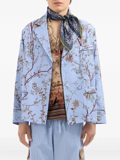 Pierre-louis Mascia Scarf Hawnbci Cm 135x190 Accessories In Blue