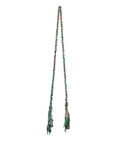 Pierre-louis Mascia Braided Tassel Belt In Green