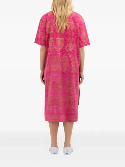 Pierre-louis Mascia Paisley-print T-shirt Dress In Pink