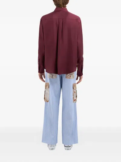 Pierre-louis Mascia Floral-print Shirt In Brown