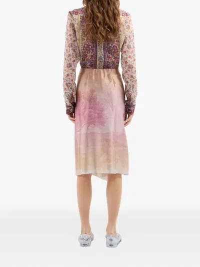 Pierre-louis Mascia Adastrgum Draped Skirt In Multi