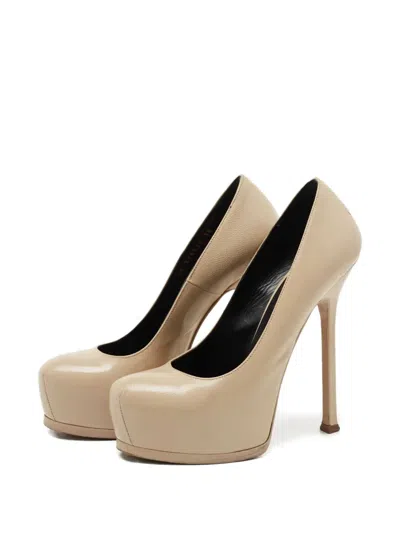 Pre-owned Saint Laurent 140mm Platform High-heel Pumps