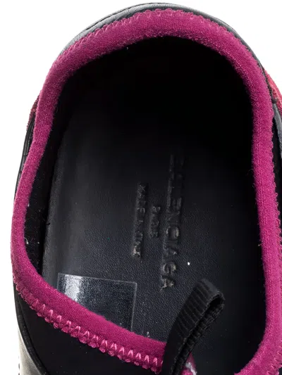 Pre-owned Balenciaga Race Runner Leather-strap Sneakers