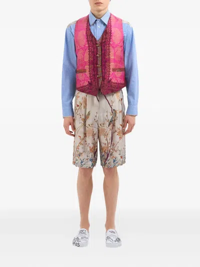 Pierre-louis Mascia Alodox Paisley-pattern Waistcoat In Pink