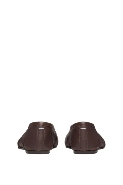 Maison Margiela New Round Toe Ballerina With Stitch Detailing