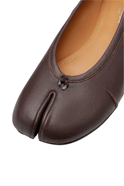 Maison Margiela New Round Toe Ballerina With Stitch Detailing