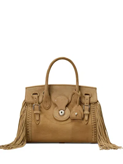 Ralph Lauren Small Ricky 27 Fringed Leather Tote Bag